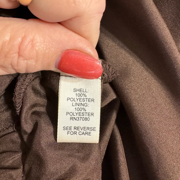 PRETTY  CHOCOLATE/CREAM BROWN PRINT SKIRT   PLUS SIZE: 26/28    #O - Picture 5 of 6